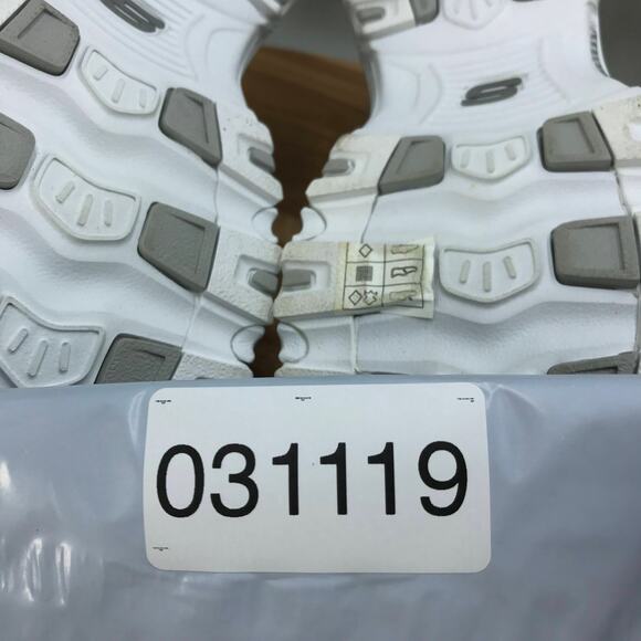 Skechers D'Lites Slip On Mule Sneakers Women 8.5 Wide White Leather Low Top - Picture 8 of 8